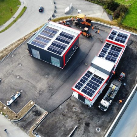 Red Panda CarWash Autowaschpark von oben gesehen